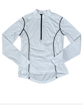 Canari White Active Jersey with Black Logo Women’s Size Large